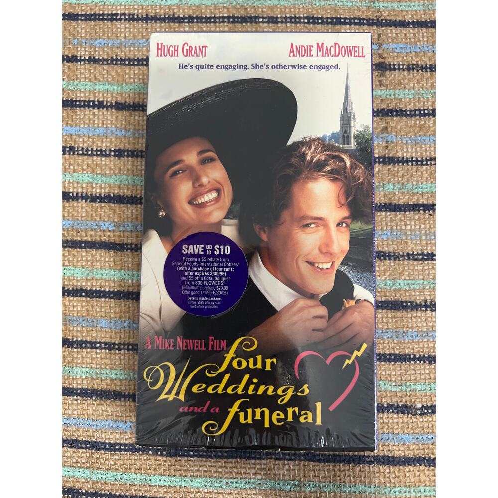 Four Weddings and a Funeral VHS Tape Pre-Loved